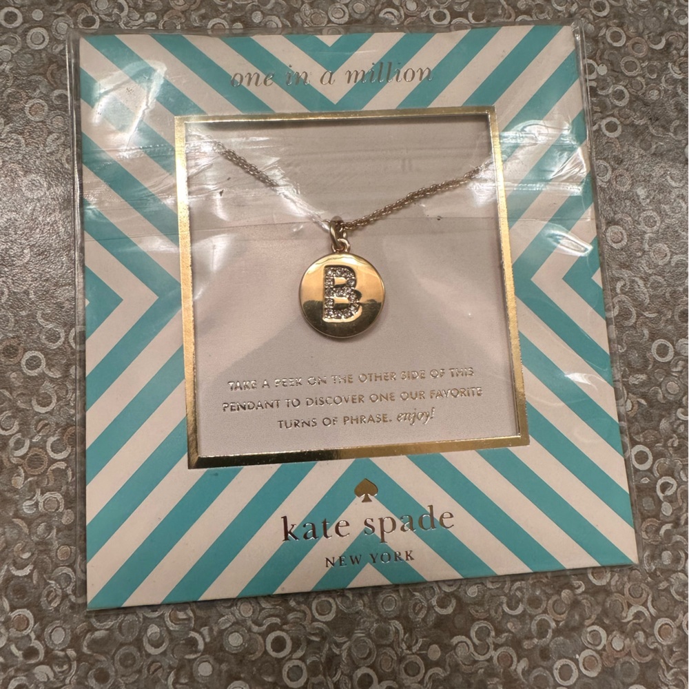 Kate spade letter B necklace